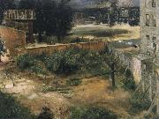 Adolph von Menzel, Rear Counryard and House